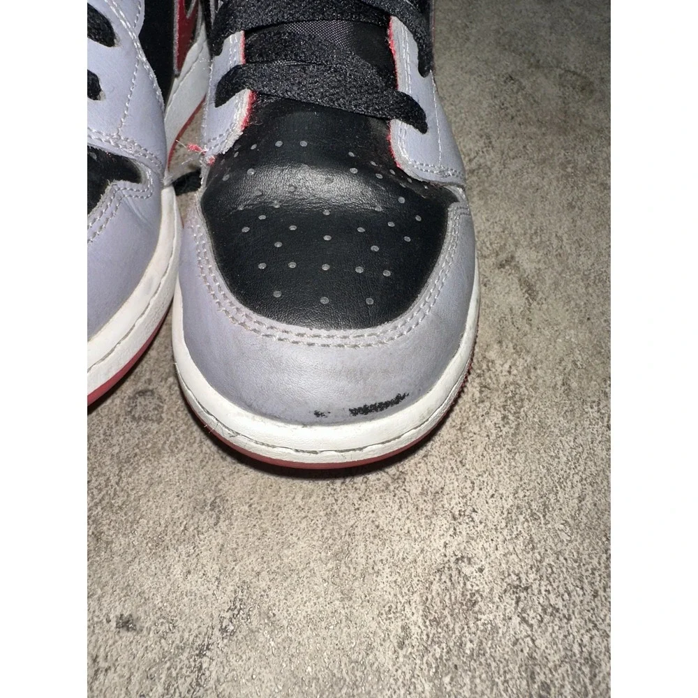Nike Jordan 1 Low Cement Fire Red Shoes 553560-060 GS 4 /WMNS 5.5‎